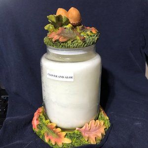 - fall top and plate for candle